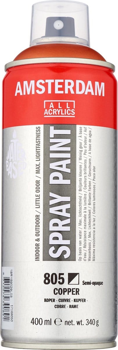 Bombe de peinture Amsterdam 400 ml cuivre bruin