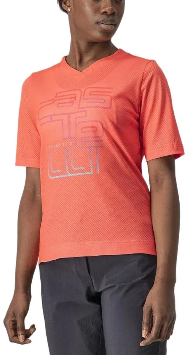Castelli Trail Tech T-shirt Met Korte Mouwen Oranje M Vrouw
