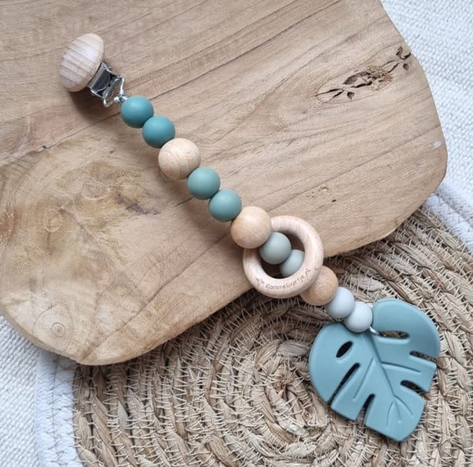 Wagenspanner hout - baby - geschenk - jungle - kraamcadeau - feestdagen