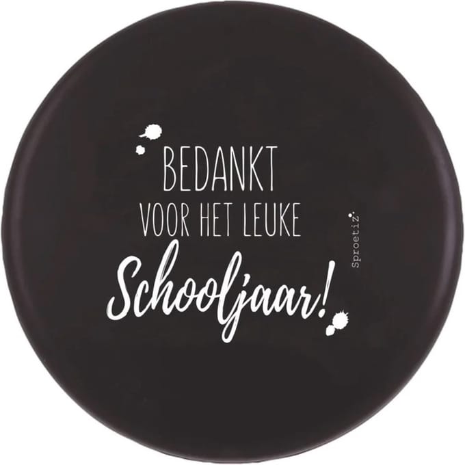 Frisbee 'bedankt..schooljaar' - juf meester kado - einde schooljaar kado - kadootje meester juf