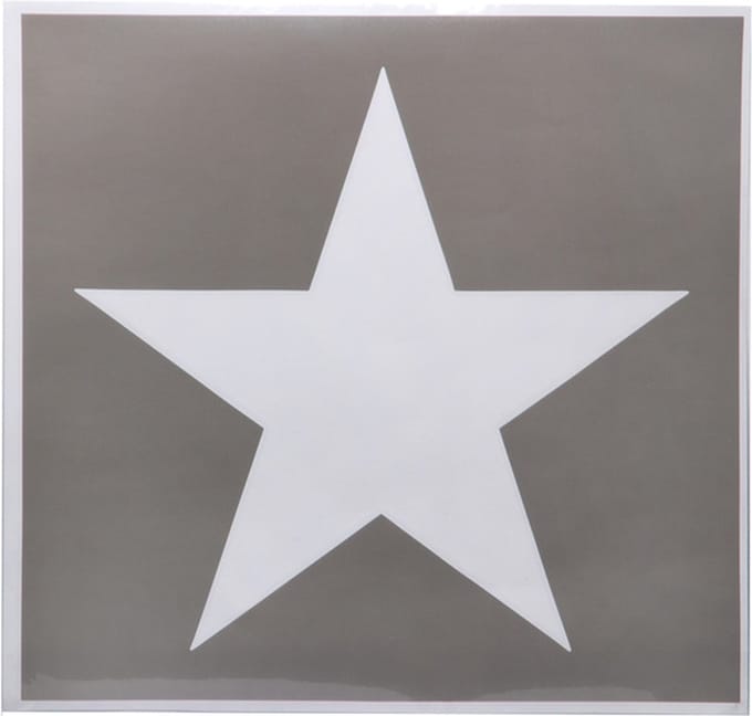 Sjabloon sticker US star middel
