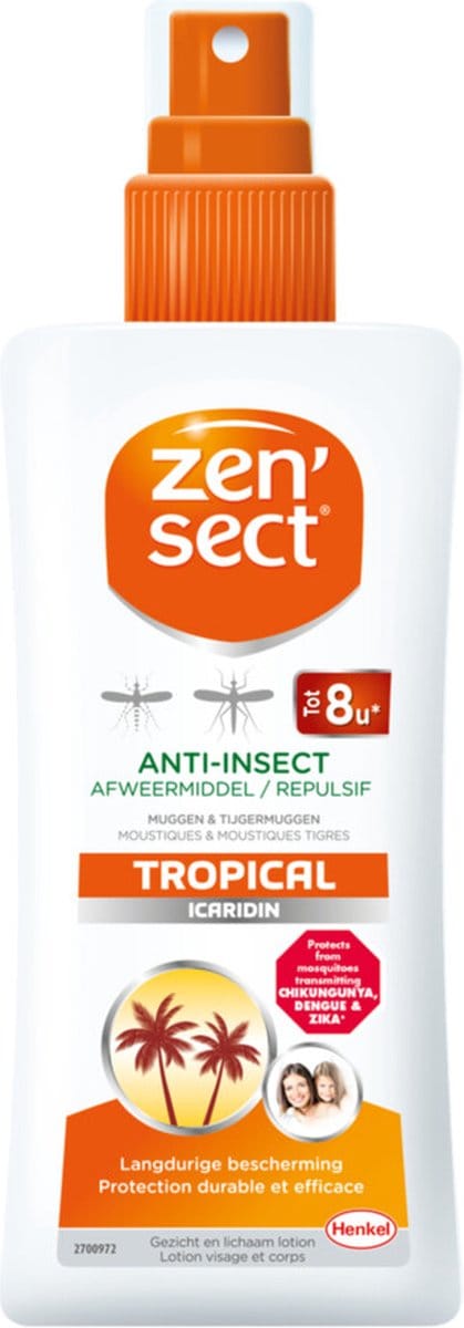 ZENSECT Skin Protect Lotion Tropical - Muggenspray zonder Deet - 100ml