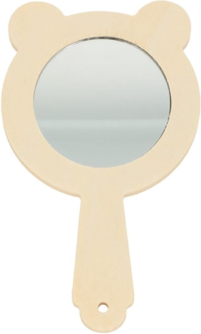 Houten spiegel 8x13,5 cm - Artemio