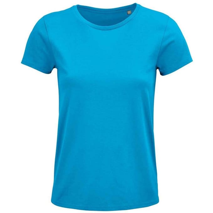 SOLS Dames/dames Crusader Organisch T-shirt (Aqua Blauw)