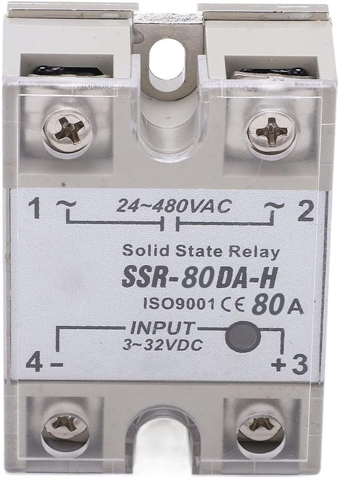 Allecto - Eenfasig solid-state-relais - 80 H - Hoge betrouwbaarheid - Compact formaat - Schakelmodule - Geschikt voor automatische besturingssy...