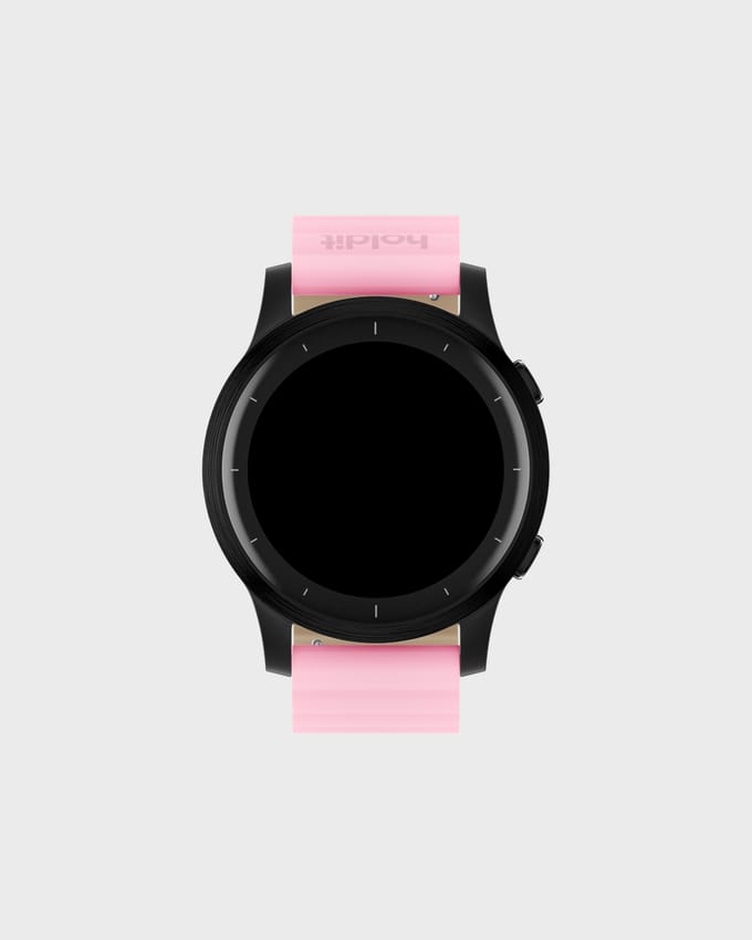 Watch Band Silicone Magnet Pink/Beige 20mm