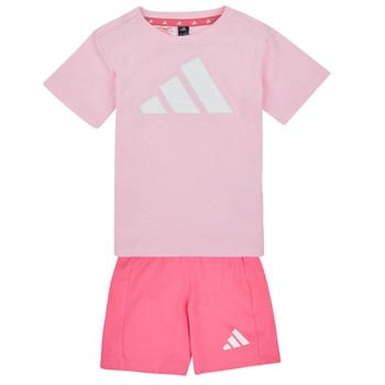 Adidas Essentials Tee Set Roze 12-18 Months Jongens,Meisjes