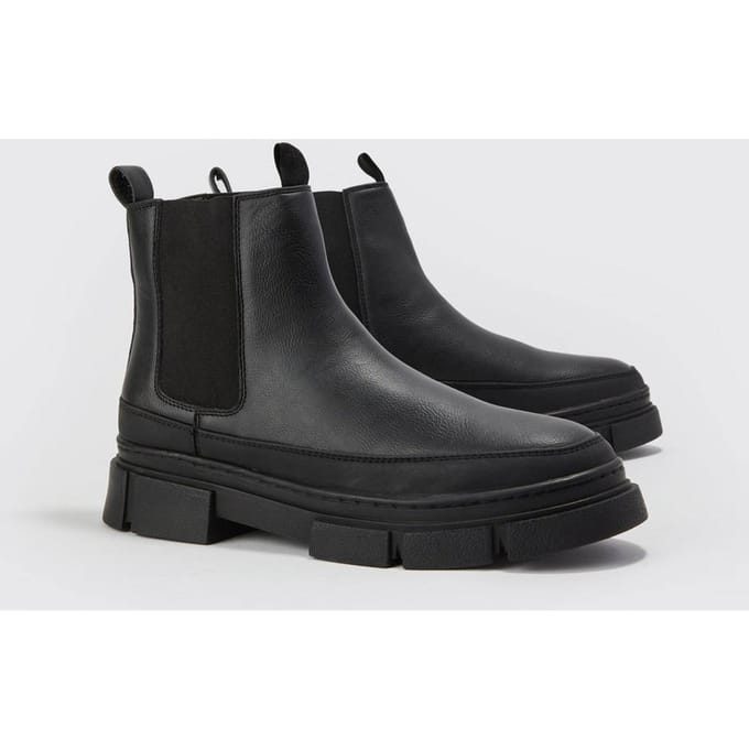 Track Sole Chelsea Boot | Black | Size 43