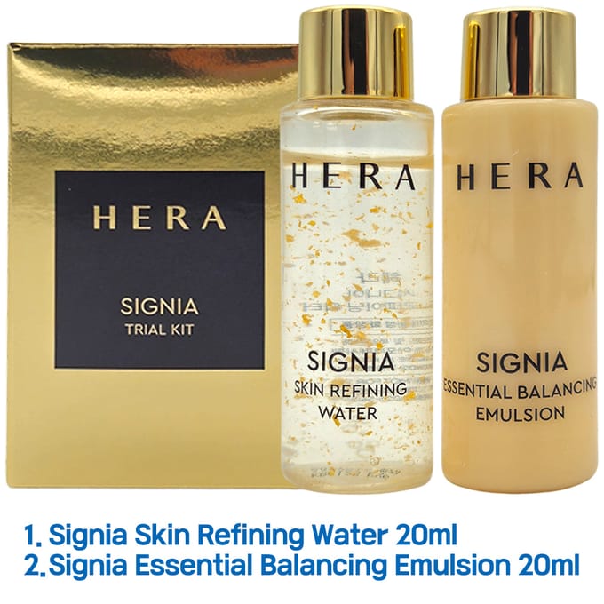 [HERA] Signia Trial Kit (Sample) Water 20ml + Emulsion 20ml 1 SET (1 box) white