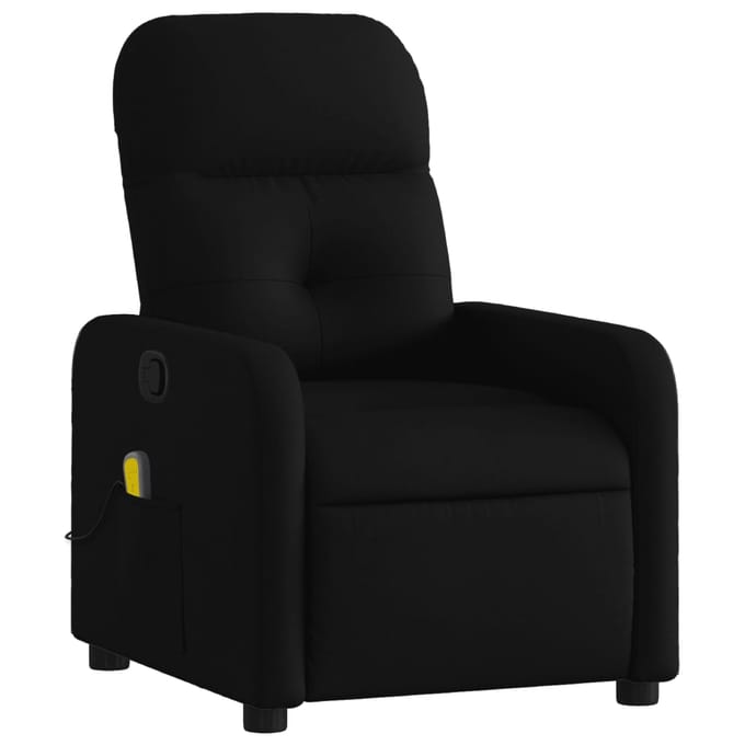 vidaXL - Massagestoel - met - zwarte - stof