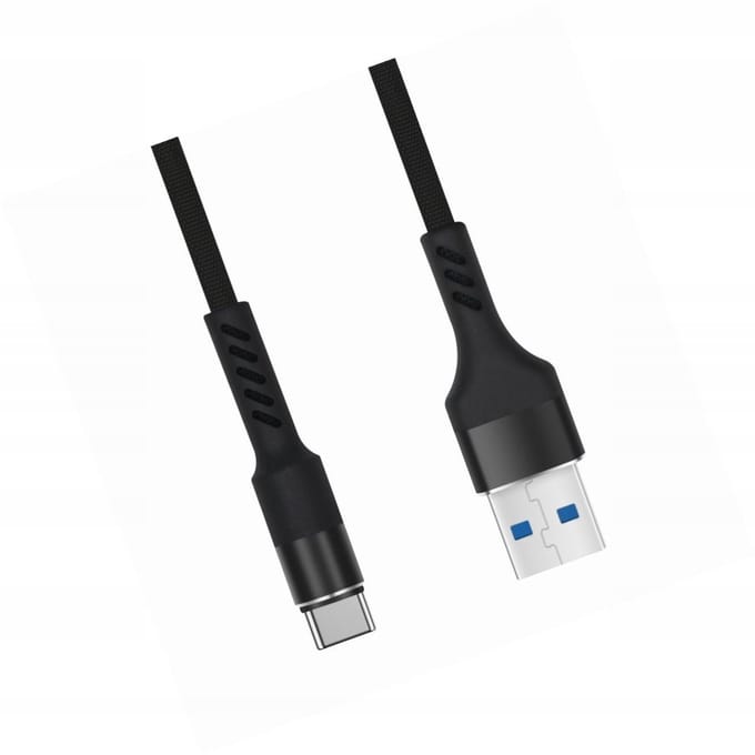 Versterkte USB-C-kabel 1 m voor myPhone Hammer Blade 3 - Snel opladen