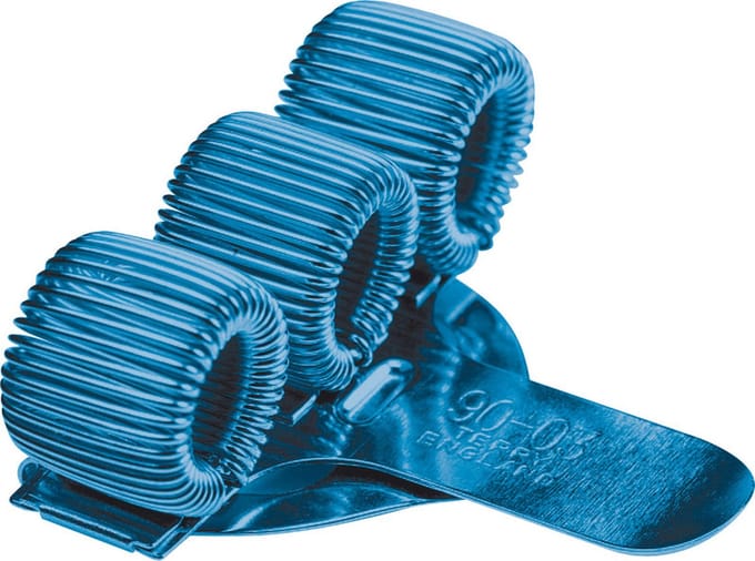 Terry Clip voor 3 pennen e - potloden blauw