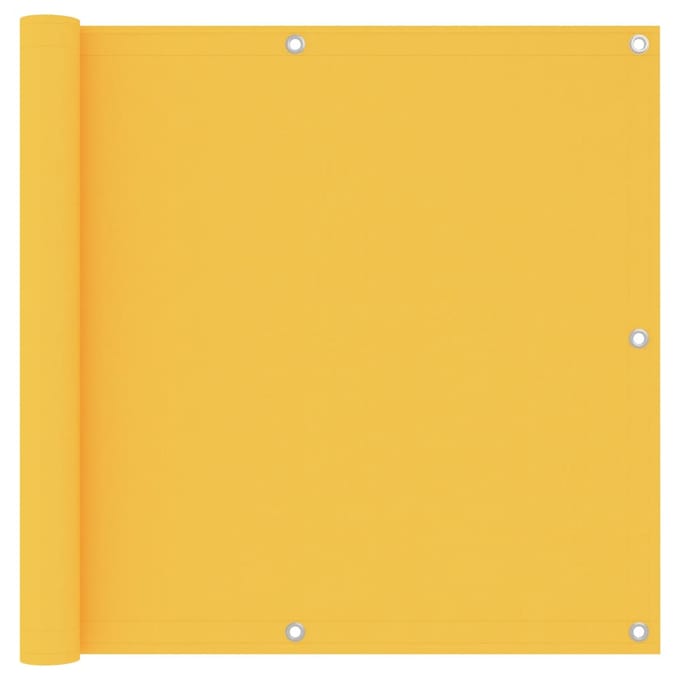 vidaXL - Balkonscherm - 90x400 - cm - oxford - stof - geel