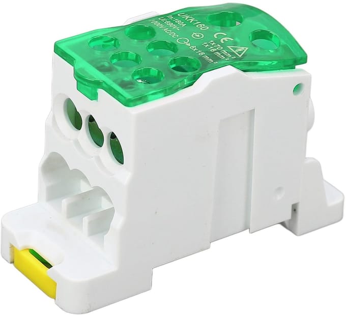 Dailygoody - Terminal Verdeeldoos 160A - 690V DIN Rail Aansluitblok