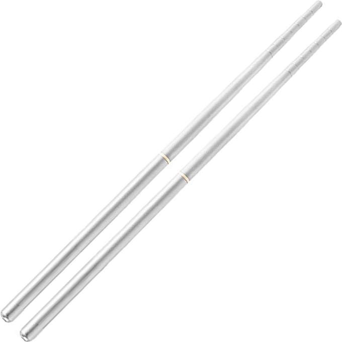 Titanium Eetstokjes Opvouwbaar Afneembaar Draagbaar Holle Eetstokjes Outdoor Kamperen Reizen Picknick white
