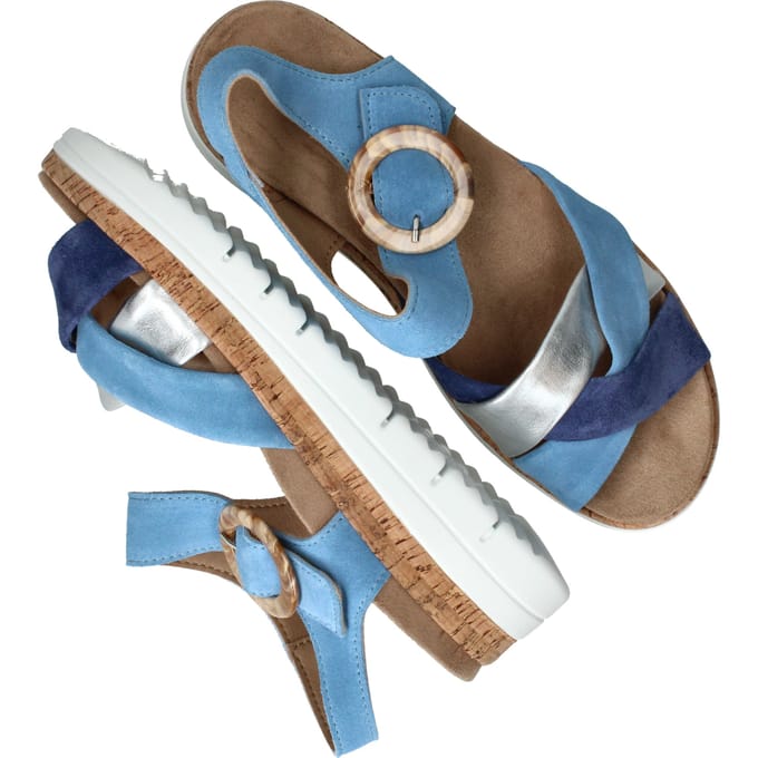 Sens Sandalen - Dames - Blauw - Maat:37