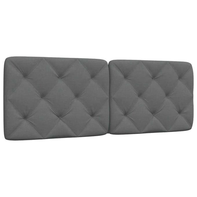vidaXL - Hoofdbordkussen - 120 - cm - stof - grijs