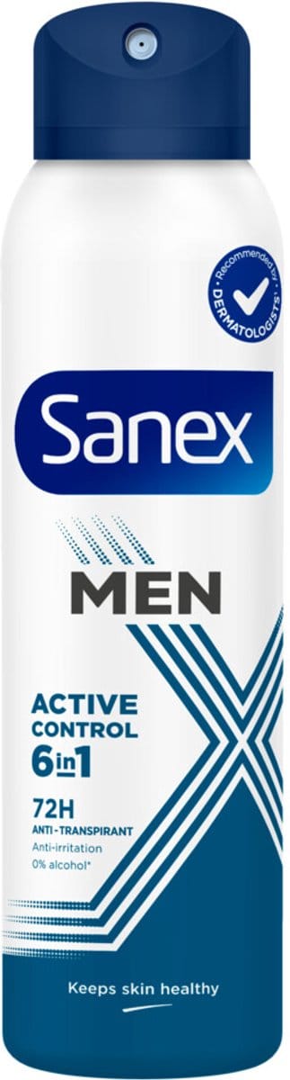 Sanex Deodorant Spray Men 72H Active Control - 6 x 150 ml - Voordeelverpakking