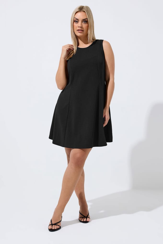 Limited Collection Zwarte Jurk Met Naaddetail Size 46