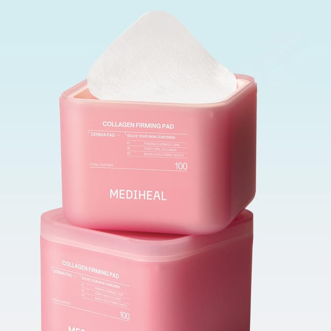 [MEDIHEAL] Collageen verstevigende pads 170ml 100 stuks pink