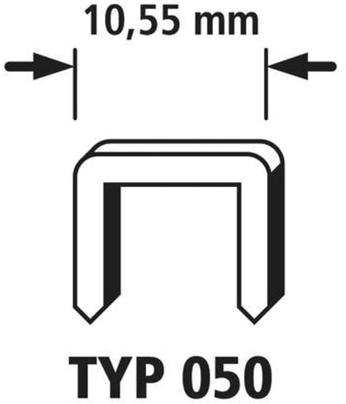 wolfcraft - 1.500 Nietjes voor Tacker - type 050 - 8 mm - 7011000