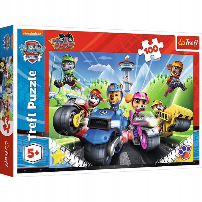 Psi Patrol Motor Puzzel 100 Stukken - Trefl