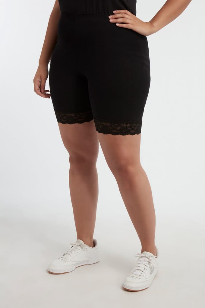 MS Mode Legging 2-pack Korte legging met kant