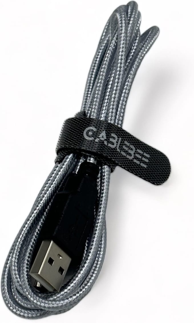 Cablebee USB oplader / laadkabel geschikt voor Nintendo 3DS / DSi / 2DS - Lengte 1.5 meter - Zilver