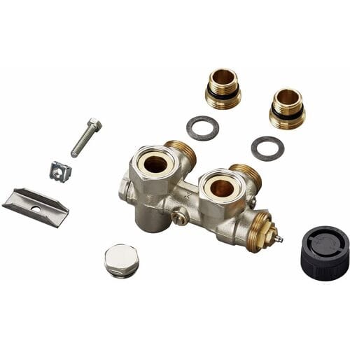 connection fitting for hot water operation for Zehnder Yucca 976103