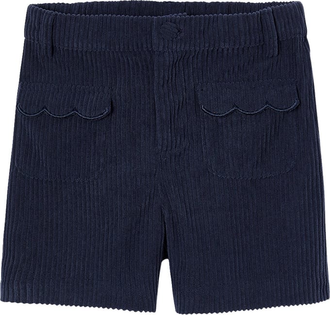 Vertbaudet Fluwelen meisjesshort met zakken met festons