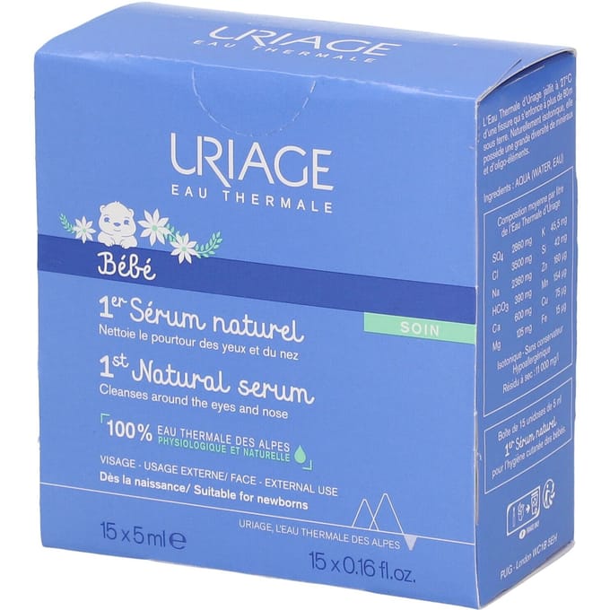 Uriage Bebe 1er serum naturel unidose 15 Milliliter