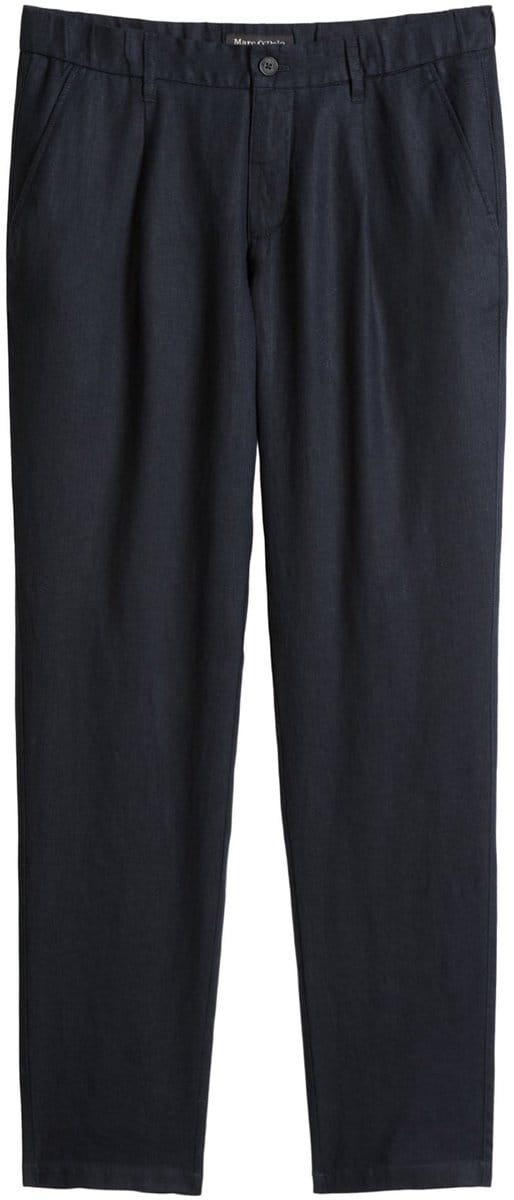 Tapered linnen broek met riemlusjes model 'OSBY JOGGER'