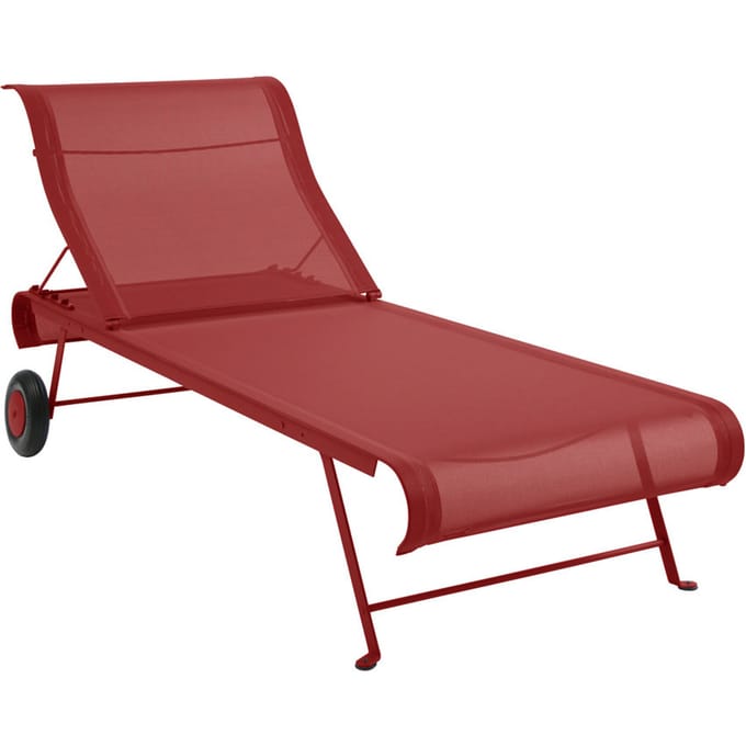 Fermob - DUNE Ligstoel - 43 chili mat - rood