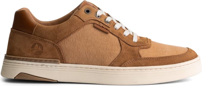 Travelin' Bromley Heren - Sneakers - Canvas en suede - Cognac