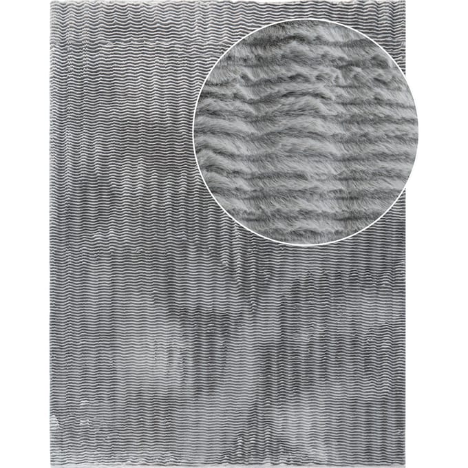 Vachtkleed Arnia grijs  60x100 cm