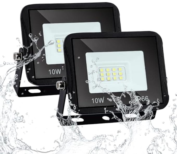 LED Schijnwerper Buiten - 10W Warmwit - Waterdicht en Energiezuinig