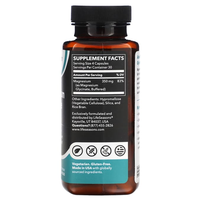 Magnesium Glycinaat, Plantaardige Capsules 120 (87,5 mg per capsule)