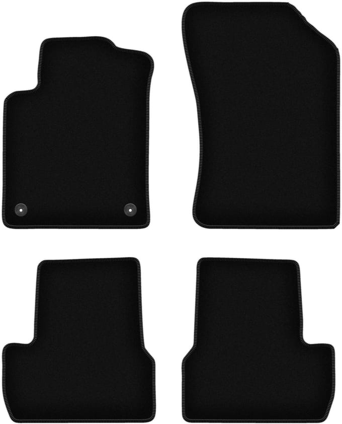 BASIC zwarte veloursmatten voor: Citroen C3 II hatchback (2009-2016)