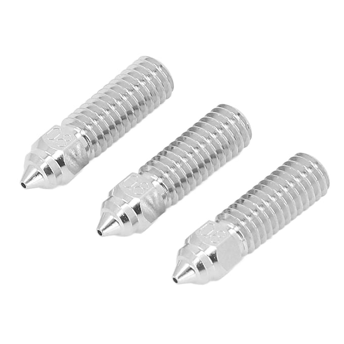 3 Stuks 3D Printer Extruder Nozzle 1.75mm M6 Hoge Snelheid Hotend Extruder Nozzle voor Creality K1 0.8mm gray