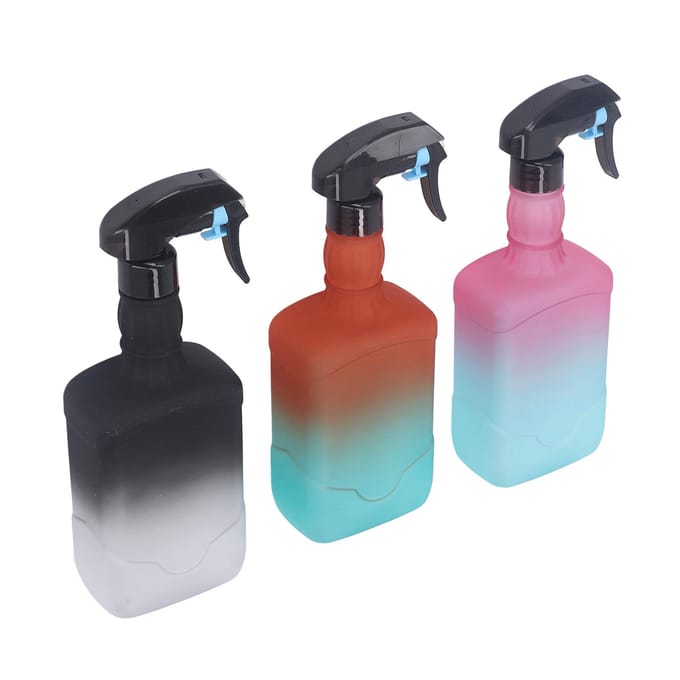 3 stuks Sprayfles Navulbaar Leeg Verstelbare Nevel Watersprayfles voor Thuis Kapsalon Kapper gray