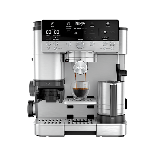Ninja Luxe Café Premier Plus 3-in-1 Espressomachine, cold brew koffie en filterkoffie, Melkopschuimer met 4 automatische voorinstellingen - Zilver - ES655EU