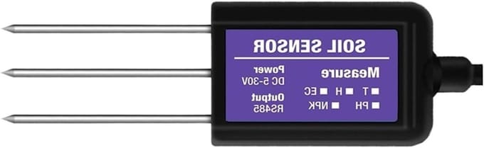 Bodemsensor - Bodemmeter - Bodem Analyse - 7 in 1 Metingen - 1x1x1 cm - Zwart