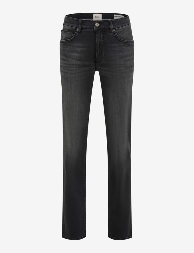 Brax Heren Jeans  Style CADIZ BLACK USED, denim donkergrijs, maat 44/32
