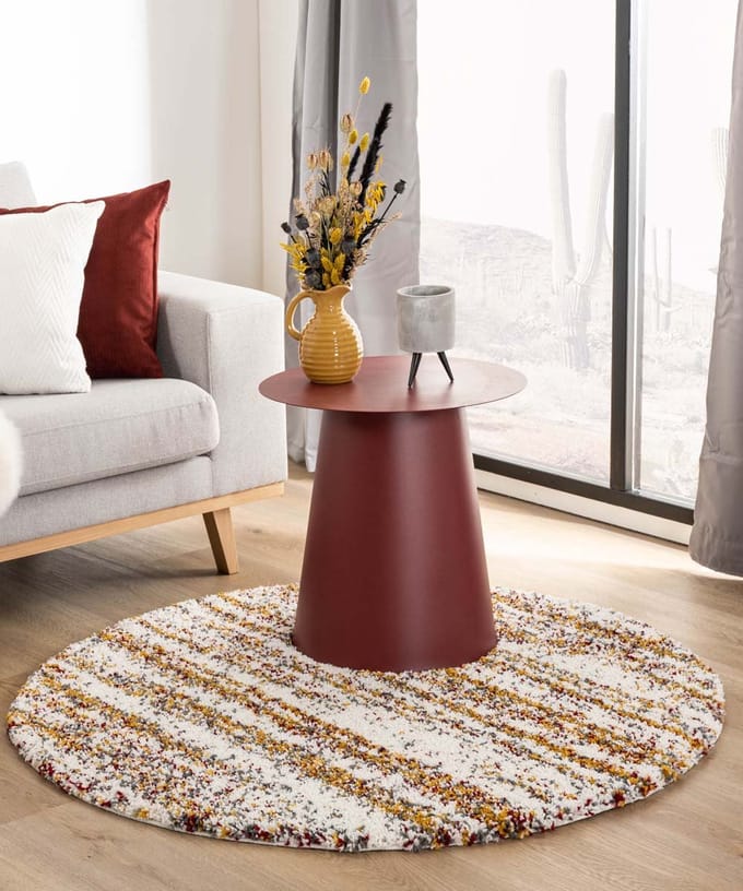 Rond berber vloerkleed - Artisan Essa wit/multi 280