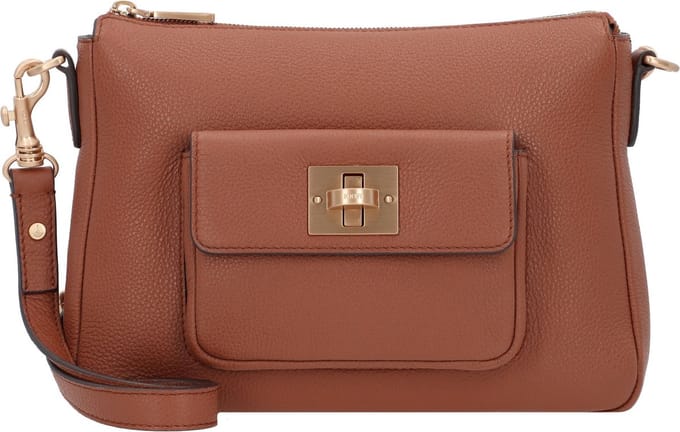 JOOP! Leren Schoudertas Carino Jasmina Shoulderbag Cognac Bruine