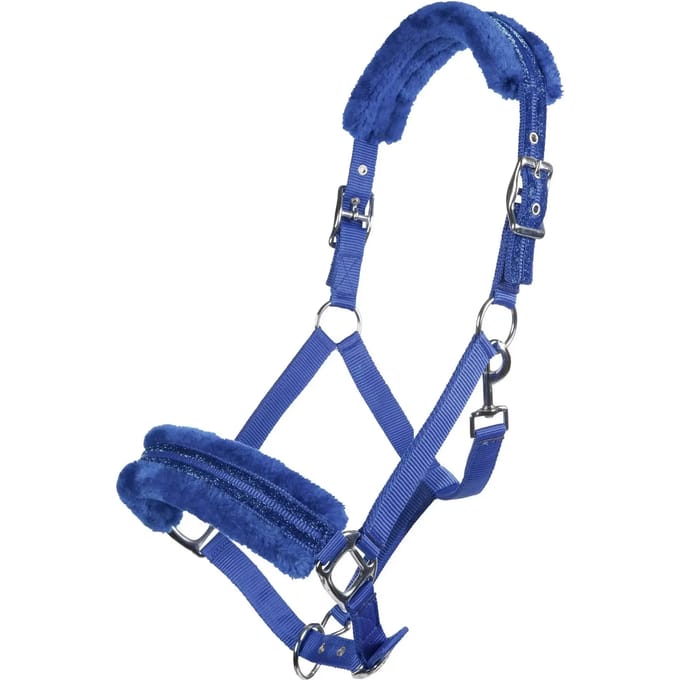 Padded Fleece Halster voor Paard HKM Glitter