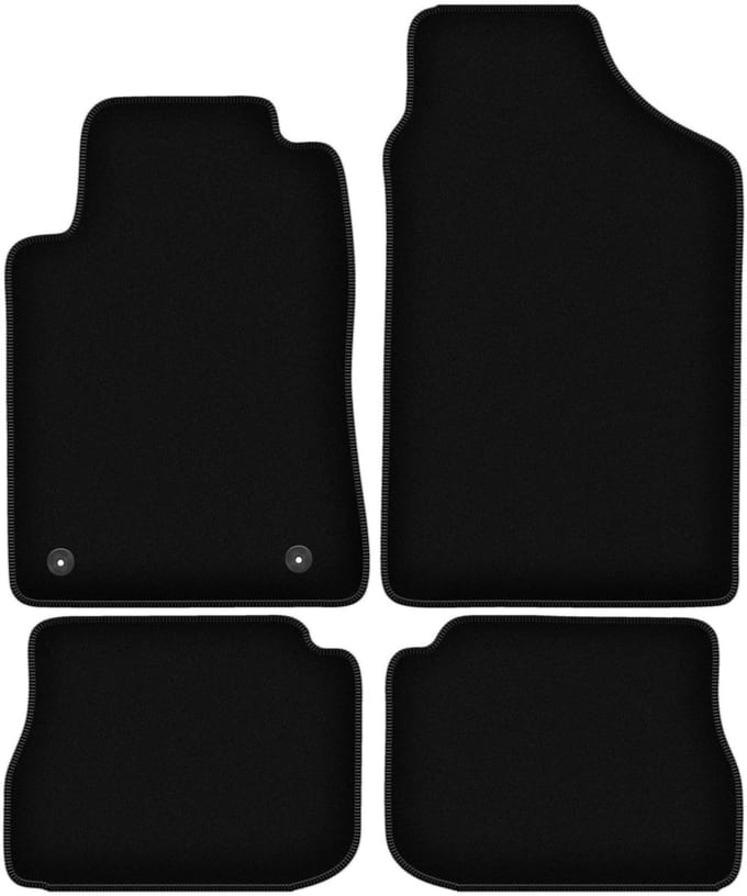 BASIC zwarte veloursmatten voor: Peugeot 605 sedan (1989-1999)