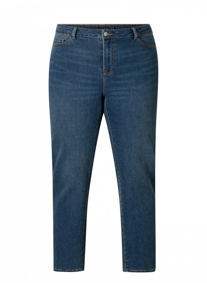 BASE LEVEL CURVY Arinthe Bottoms - Mid Blue - maat WX-0(44) / L32