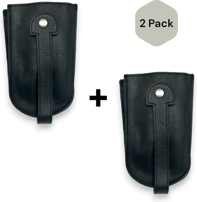 Safekeepers - Sleuteletui XL - Duo pack - Sleuteltasje XL - Sleutelzakje - Echt Leer - Sleutelmapje