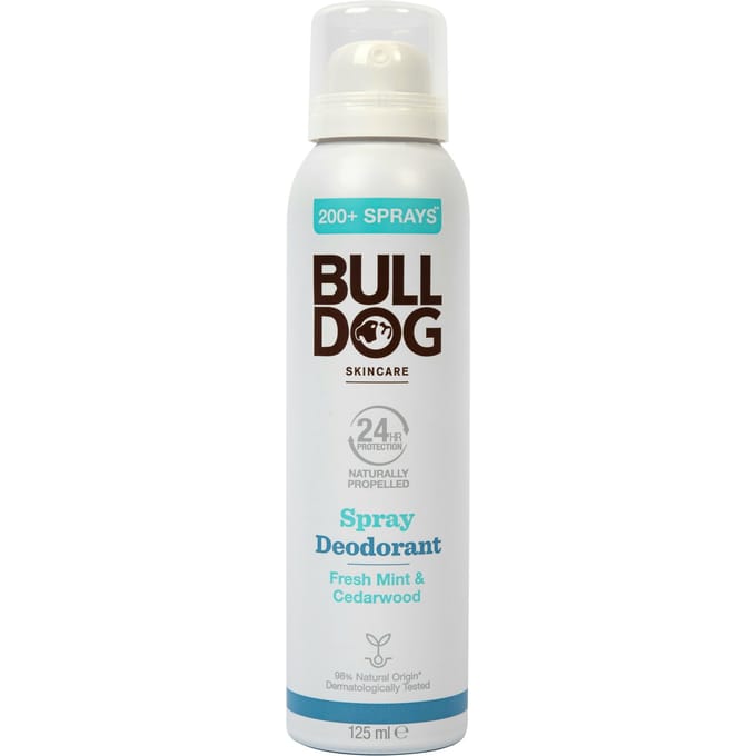 Bulldog Fresh Mint &amp; Cedarwood Spray Deodorant 125 ml